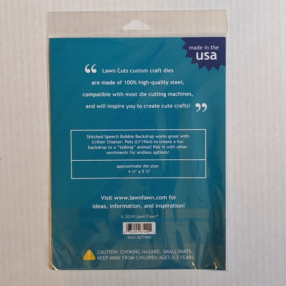 Lawn Fawn Speech Bubble Backdrop Die - Picture 2 of 2